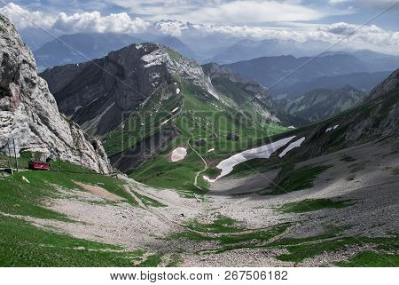 Beautiful Scenery Up In The Swiss Mountains