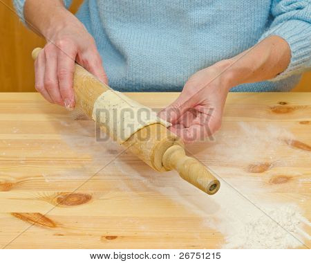 Vaření pirogies. Těsto.