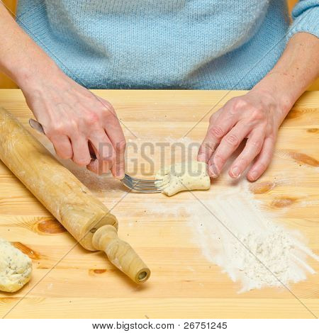 Vaření pirogies. Těsto.