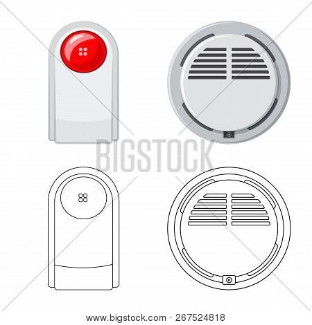 Vector Design Of Office And House Icon. Collection Of Office And System Stock Vector Illustration.