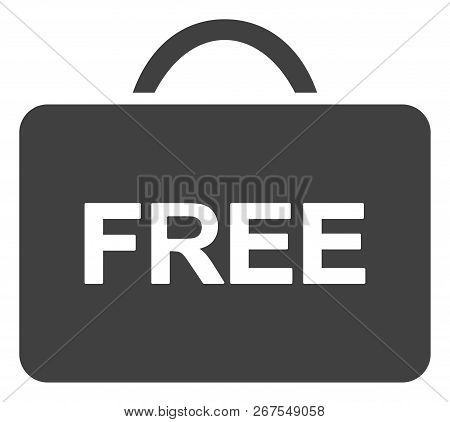 Free Case Icon On A White Background. Isolated Free Case Symbol With Flat Style.