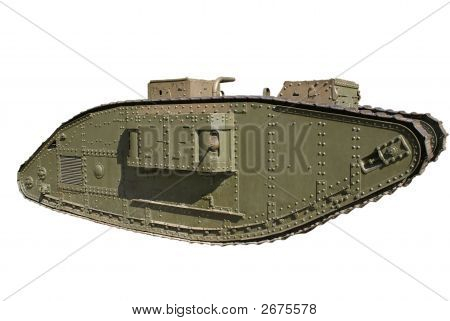 Ejemplo único de tanque de batalla de la primera guerra mundial