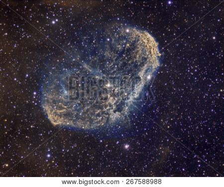 The Crescent Nebula Ngc6888 In Bicolor Narrow Band