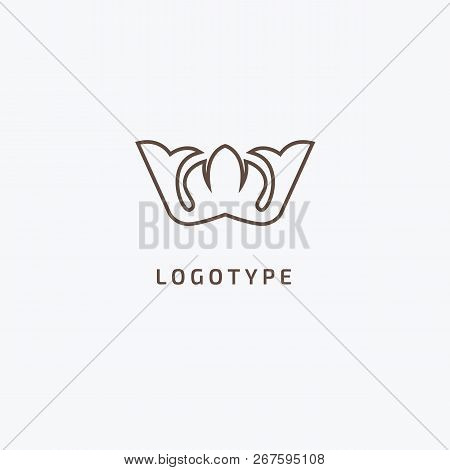 Vector Stock Logo, Abstract Crown Vector Template. Illustration Design Of Elegant, Premium And Royal