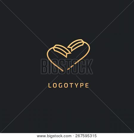 Vector Stock Logo, Abstract Nature Sign. Illustration Design Of Elegant, Premium And Royal Logotype 