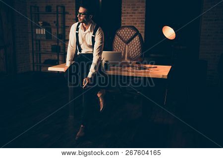 Full Legs Body Size Portrait Of General Manager Banker Broker Shareholder Financier Ceo Investor Bri