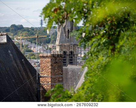 Church Tower In Le Mans City, France.