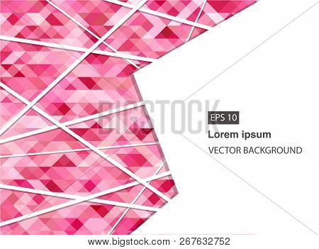 Pink Abstract Geometric Business Background And Presentations