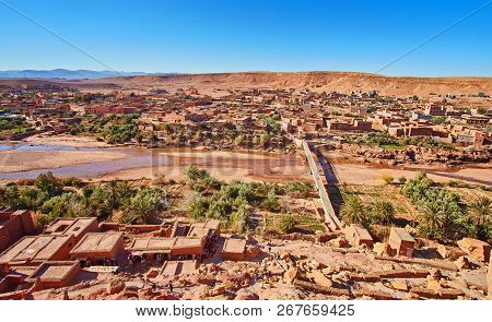 Ait Ben Haddou Panoramic View From Top