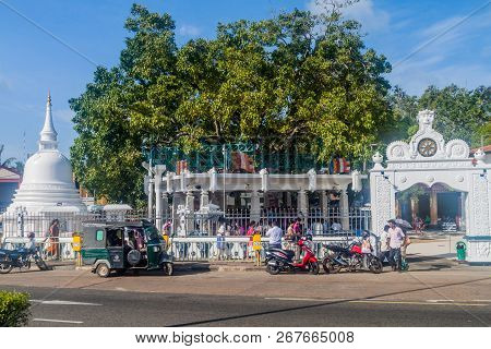 Matara, Sri Lanka - July 13, 2016:  Small Temple In Matara Town