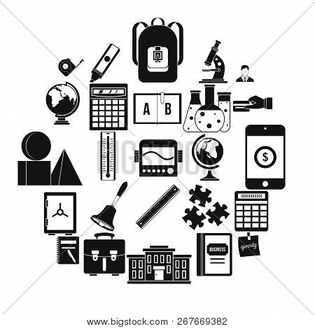 Arithmometer Icons Set. Simple Set Of 25 Arithmometer Icons For Web Isolated On White Background