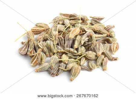Anise, Also Called Aniseed Or Pimpinella Anisum. Isolated On Whi