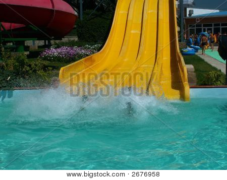 Aquapark-Wasserrutsche