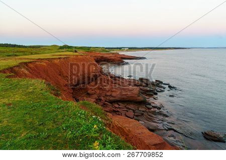 Sunrise View In The Oceanview Lookoff, Cavendish, Prince Edward Island, Canada