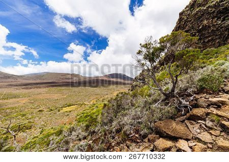 Plaine Des Sables, Piton De La Fournaise At Reunion Island