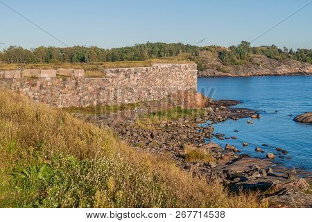 Fortifications At Suomenlinna Sveaborg , Sea Fortress Island In Helsinki, Finland