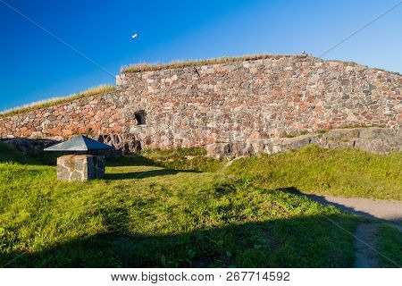 Fortifications At Suomenlinna Sveaborg , Sea Fortress Island In Helsinki, Finland