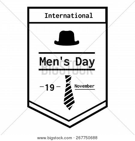 International Men Day Poster Icon. Simple Illustration Of International Men Day Poster Icon For Web 