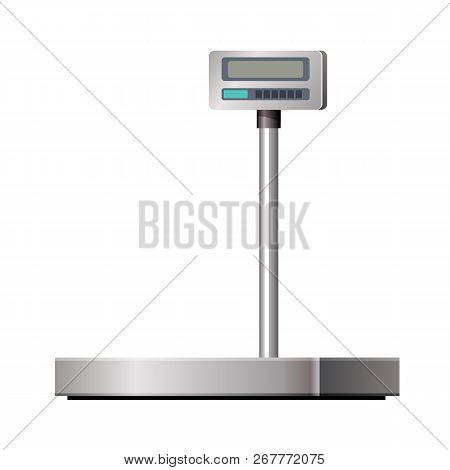 Modern Electronic-digital Cargo Scales. Measuring Device For Cargo.
