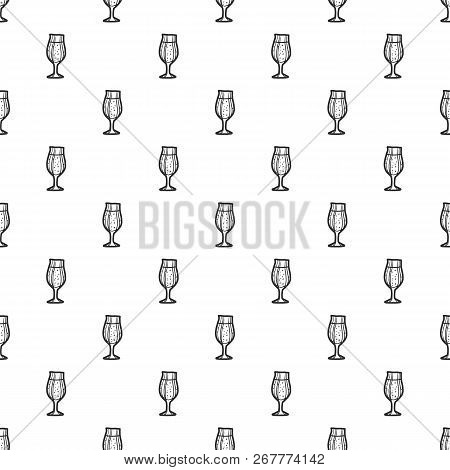 Pub Glass Beer Pattern Seamless Repeat Background For Any Web Design