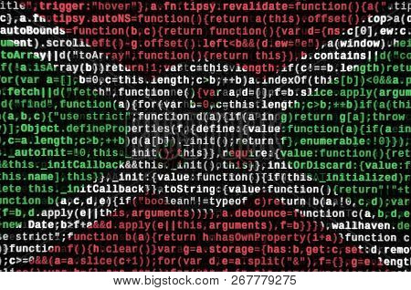Burundi Flag  Is Depicted On The Screen With The Program Code. The Concept Of Modern Technology And 