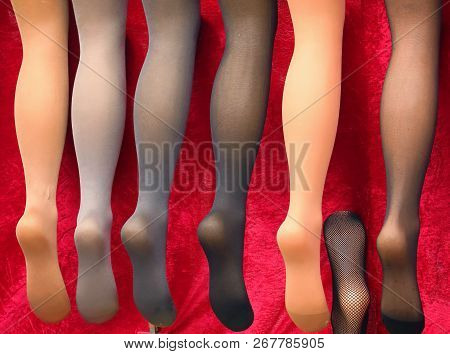 Female Transparent Stockings On Mannequin Legs Sold On Market