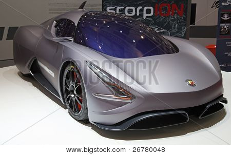 제네바-3 월 8 일: Abarth 전갈 개념 차에는 81 국제 모터 쇼 Palexpo-명