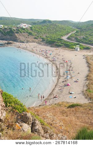 View Of The Sa Mesquida Beach On The Spanish Island