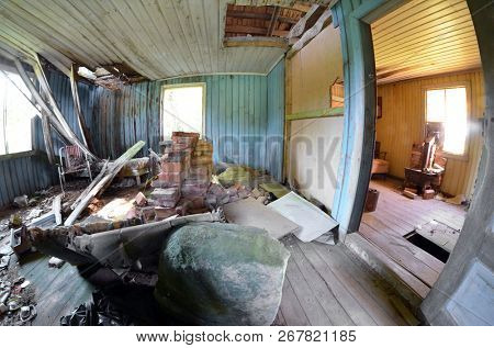 Abandoned wooden building in Norway