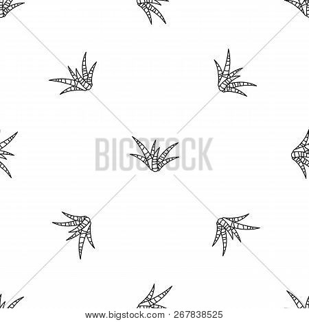 Striped Aloe Pattern Seamless Vector Repeat Geometric For Any Web Design