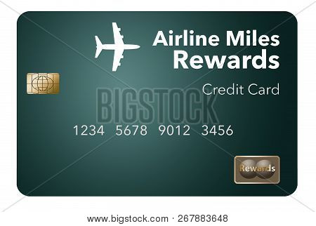 Here Is An Airlines Rewards Credit Card, A Frequent Flier Credit Card.  This Is An Illustration.