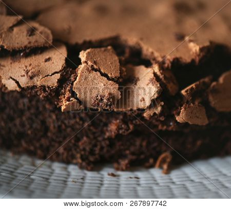 Homemade sticky chocolate mud cake