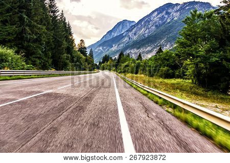 Mountain Road In Austia, Photo In Motion