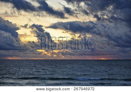 Beautiful View Of The Sea At The Comporta Beach At Sunset; Concept For Travel In Portugal And Summer