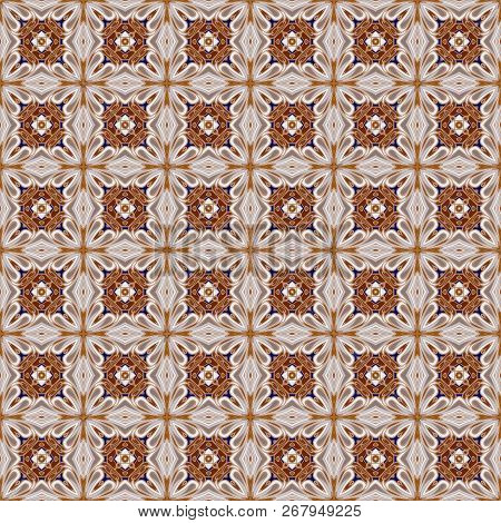 Bright Color Abstract Geometric Pattern, Vector Seamless
