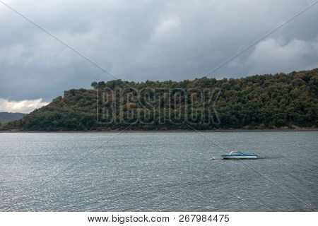 The Reservoir Of Ullibarri-gamboa In Álava, Basque Country