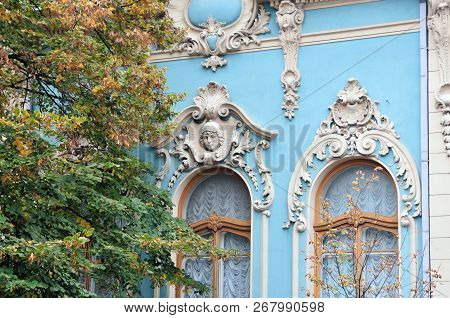 Kiev / Ukraine - October 9, 2018. The Mansion Of Yakov Polyakov Is An Architectural Monument On Mikh