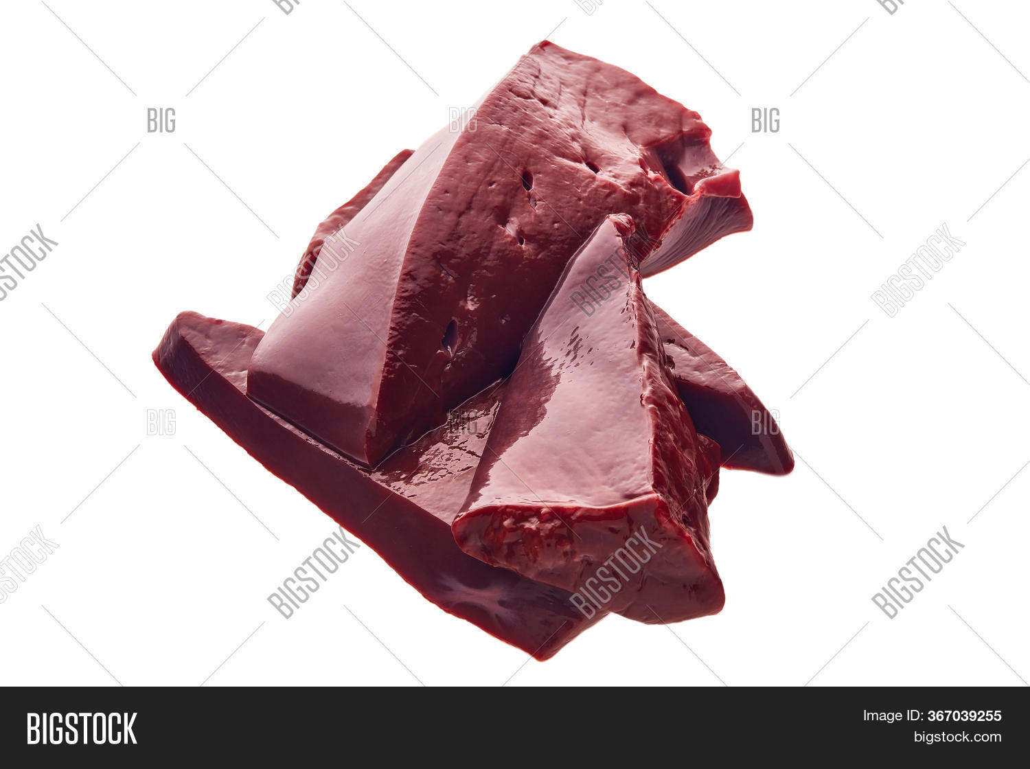 Raw Slices Beef Livers Image & Photo (Free Trial) Bigstock