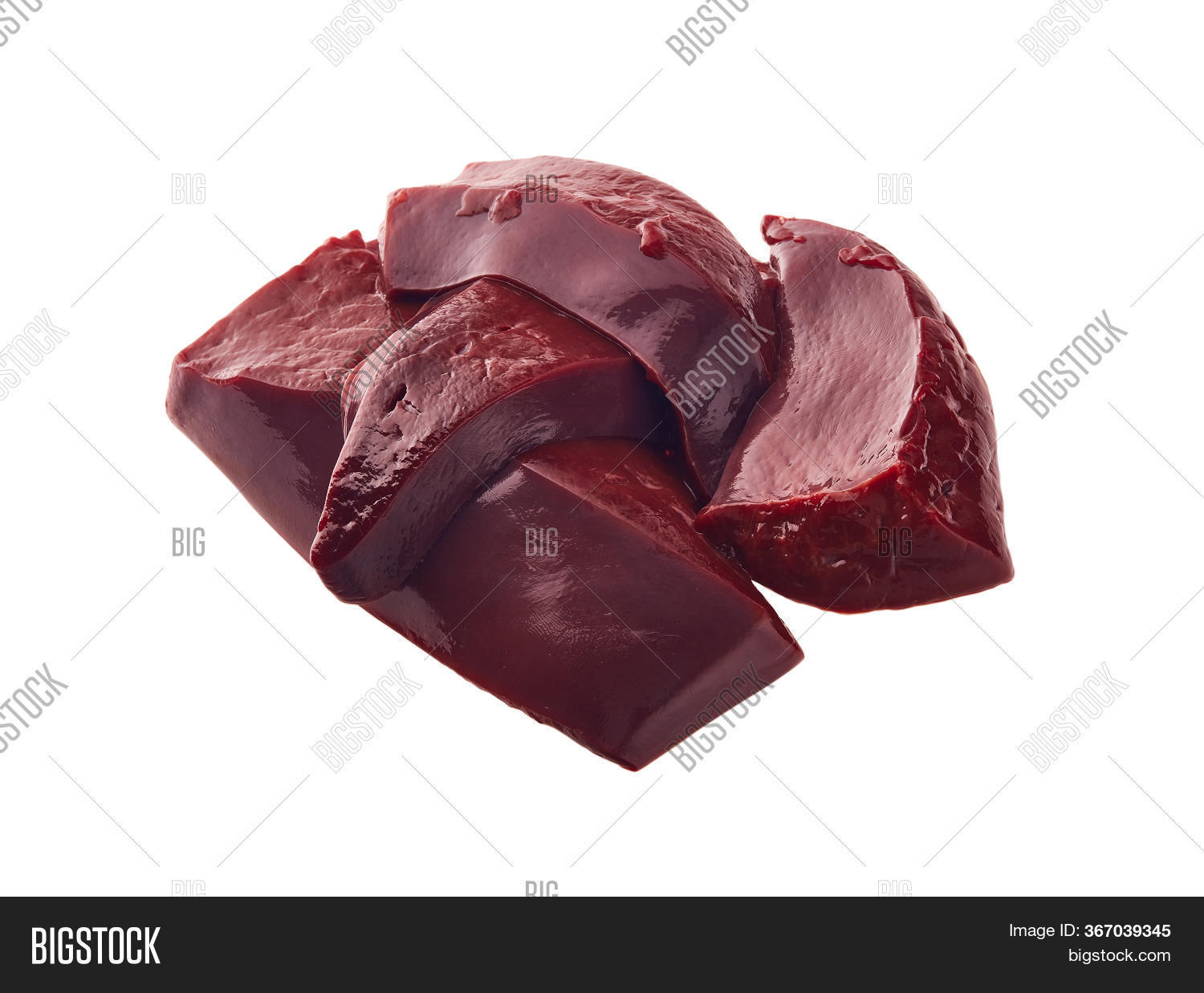 Raw Slices Beef Livers Image & Photo (Free Trial) Bigstock