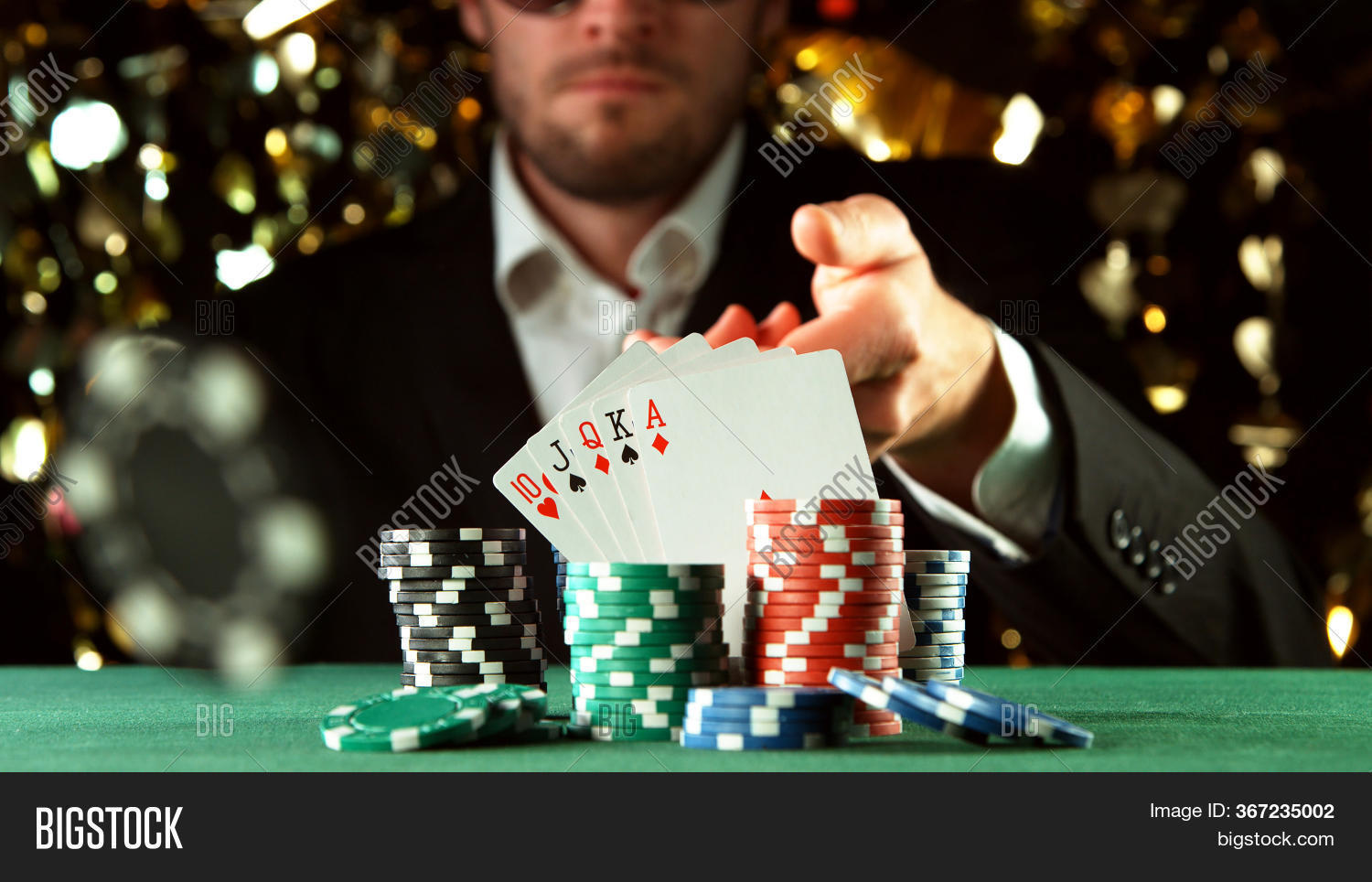 Poker Player Throwing Image & Photo (Free Trial) Bigstock