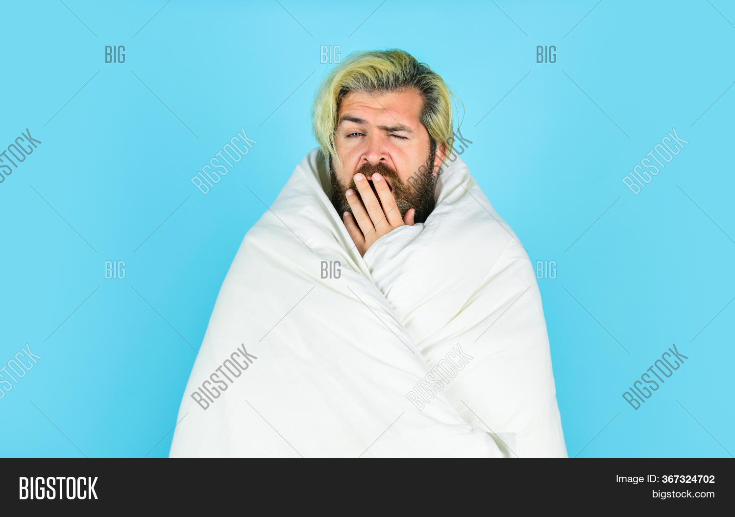 Guy Wrapped Blanket Image & Photo (Free Trial) Bigstock