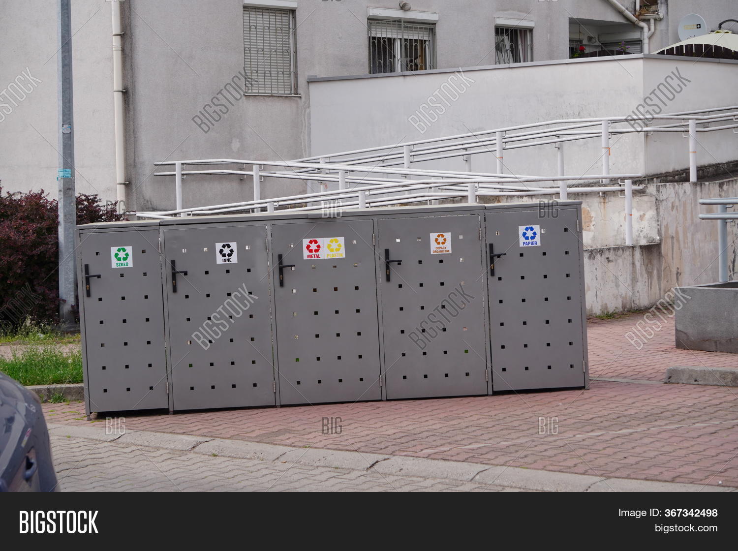 Metal Garbage Bins Image & Photo (Free Trial) Bigstock