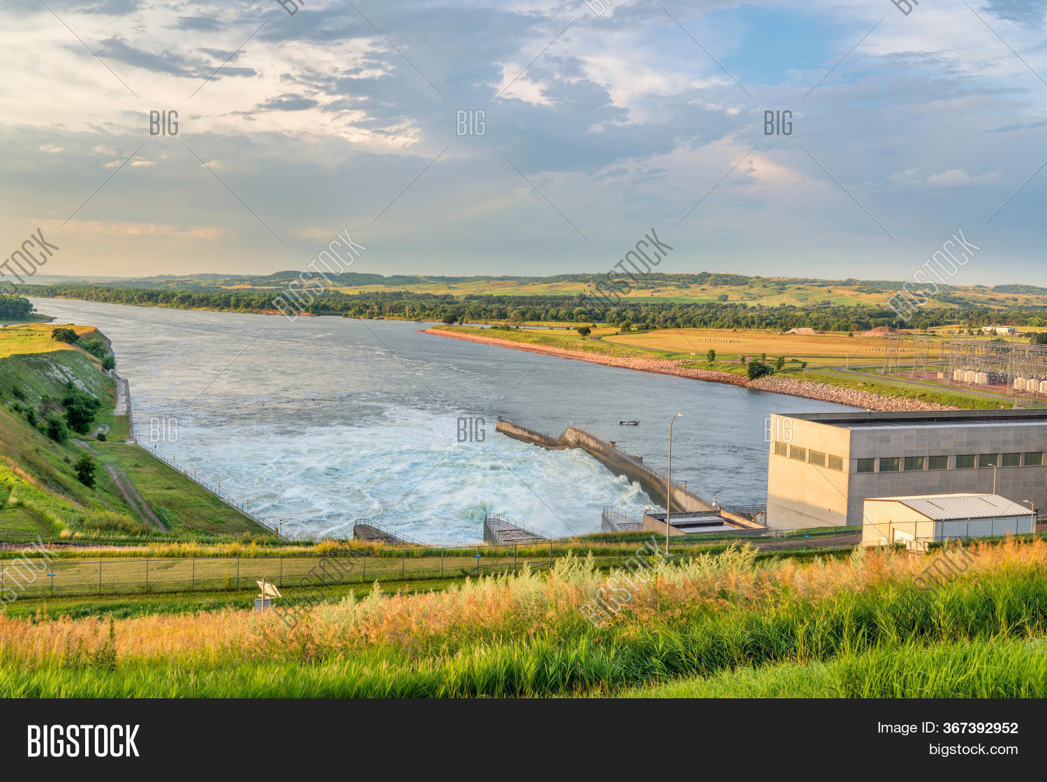 Fort Randall Dam Hydro Image & Photo (Free Trial) Bigstock