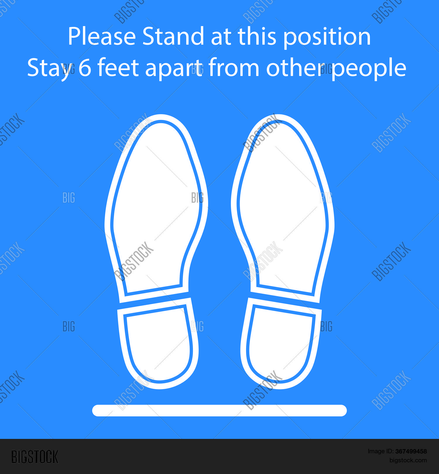 Foot Symbol Marking Vector & Photo (Free Trial) | Bigstock