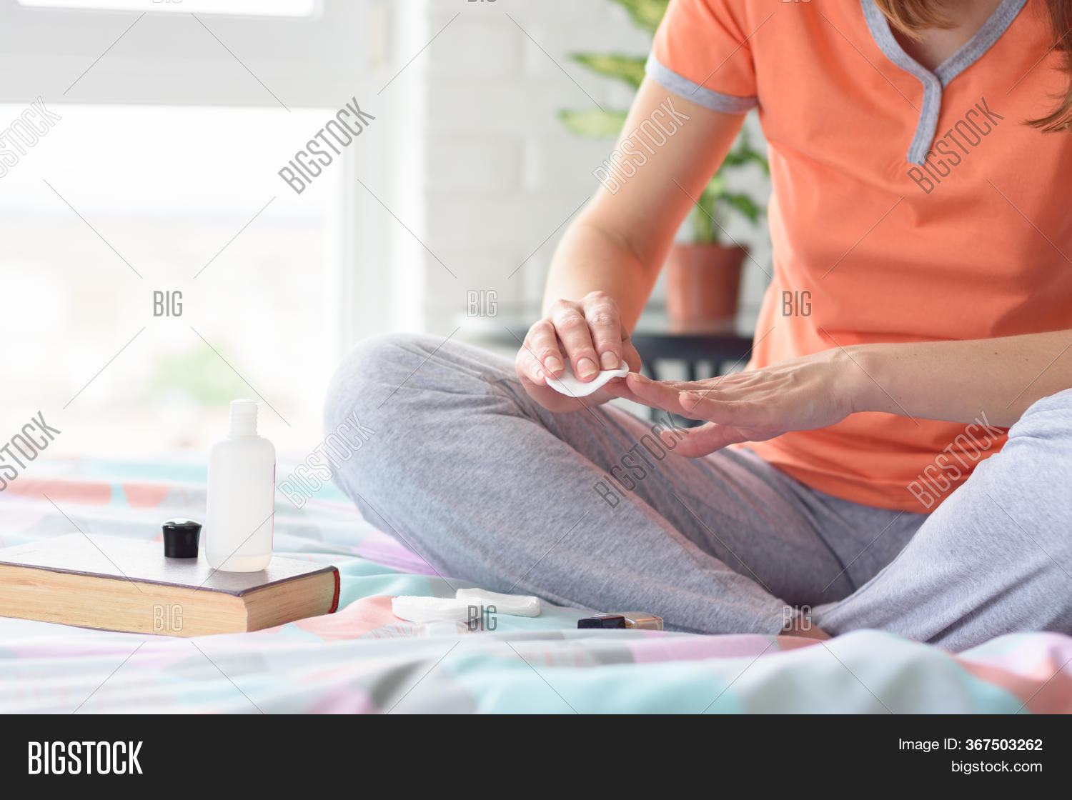 Girl Cleans Nails Image & Photo (Free Trial) Bigstock