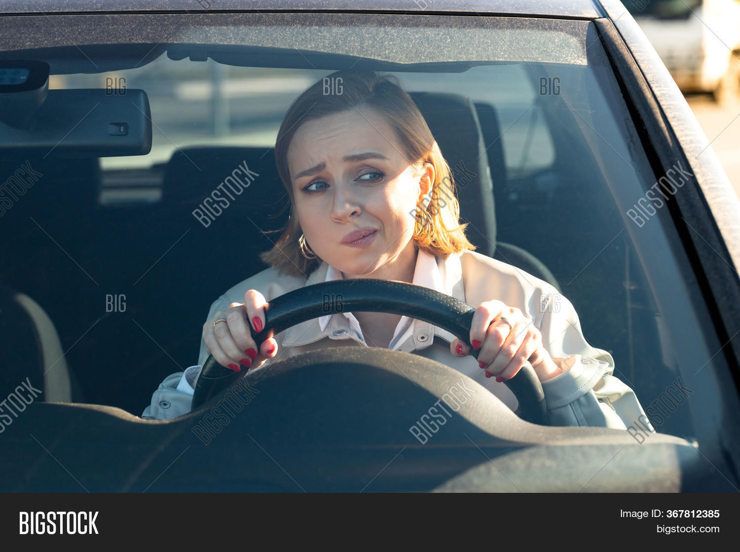 Woman Drives Her Car Image & Photo (Free Trial) Bigstock