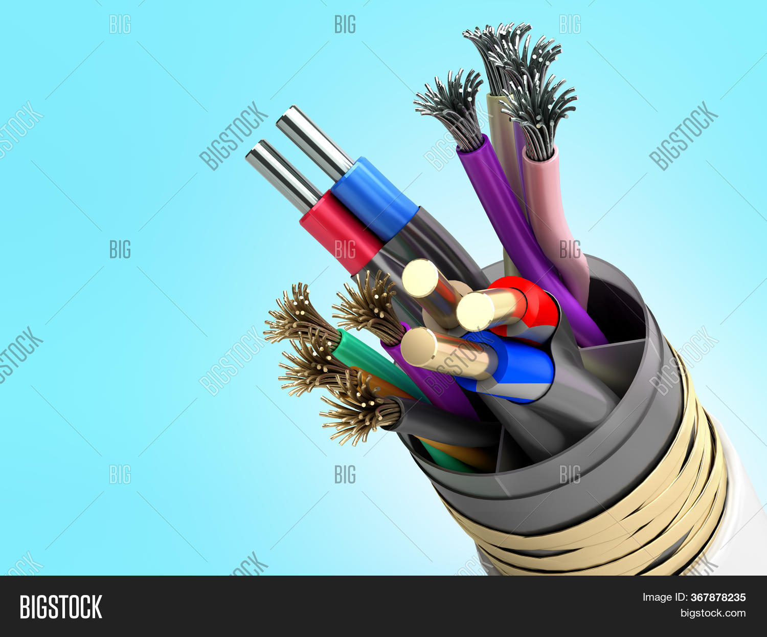 Wire Multicore Cable Image & Photo (Free Trial) Bigstock