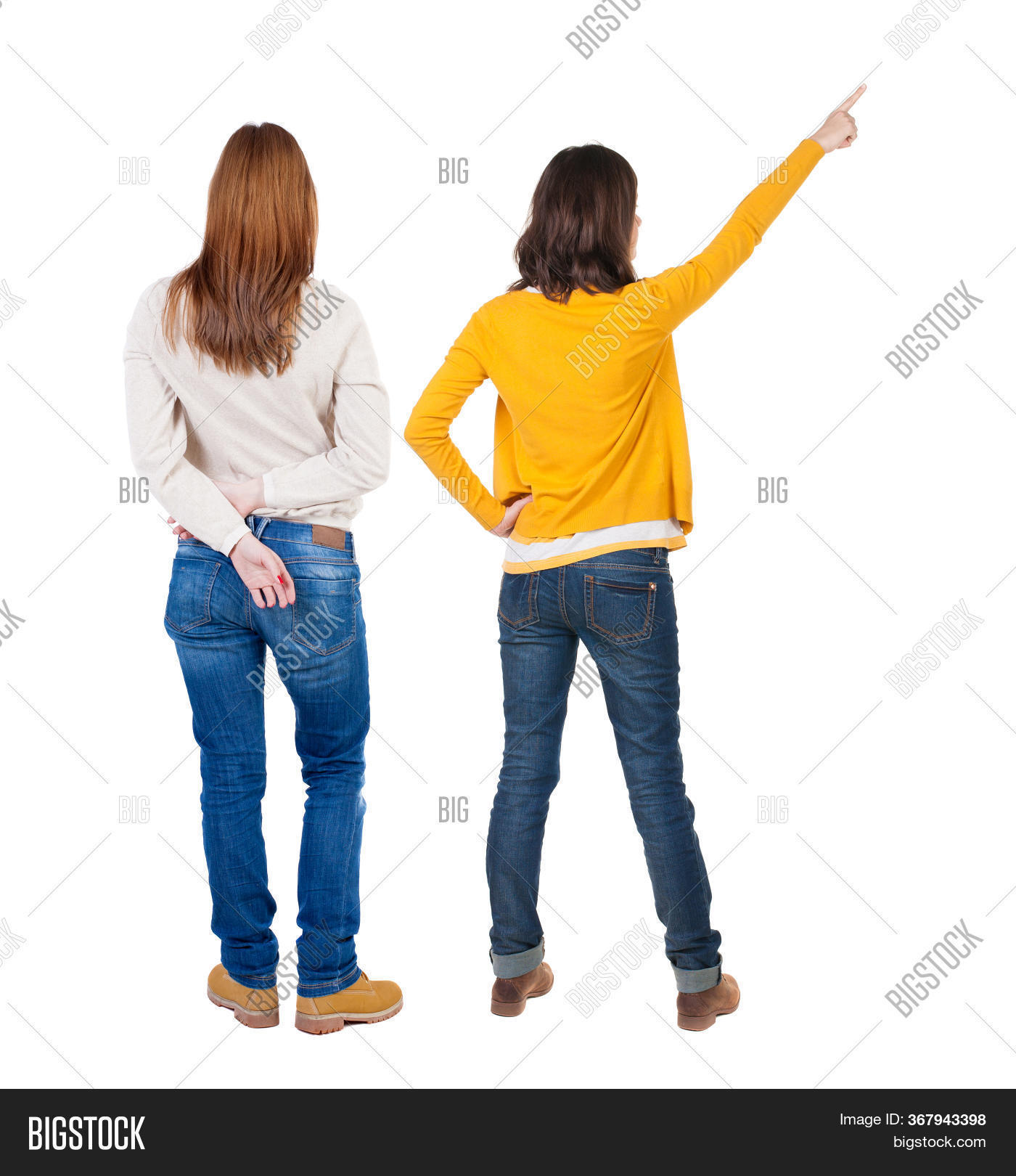 Back View Two Young Image & Photo (Free Trial) | Bigstock