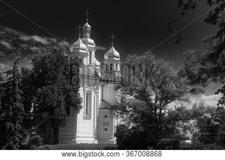 Catherine's Church. The Orthodox Church In The Ukrainian City Of Chernigov, An Architectural Monumen
