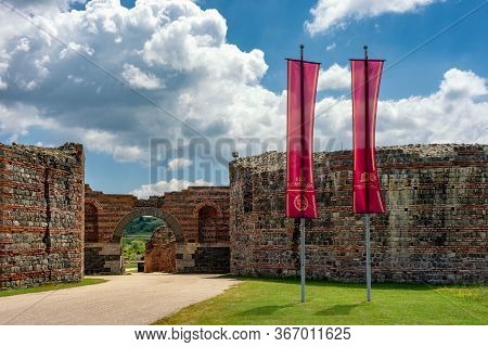 Gamzigrad, Zajecar / Serbia - July 8, 2019: Entrance To Gamzigrad (felix Romuliana), Unesco World He